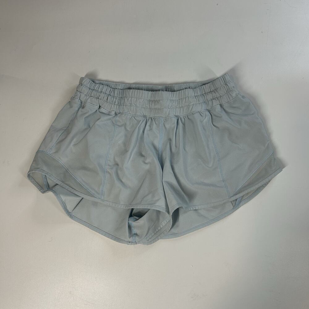 Lululemon Hotty Hot Short 2.5" Light Blue Lined Women’s Size 8 Running Athletic